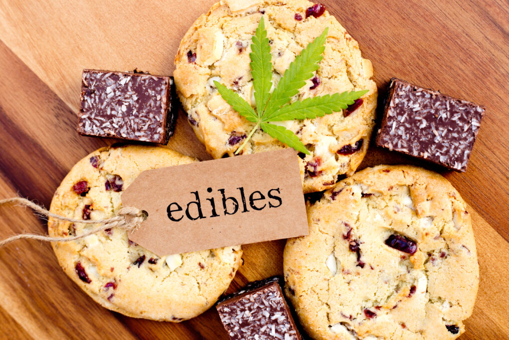 cannabis edibles as cookies and brownies